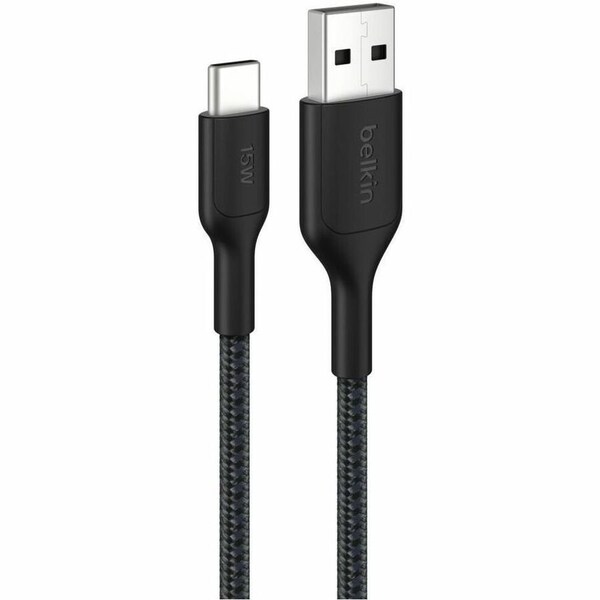 Belkin A - C CBL 2.0, BRAIDED PCR, 2M, BLACK CAB022FQ2MBK - main