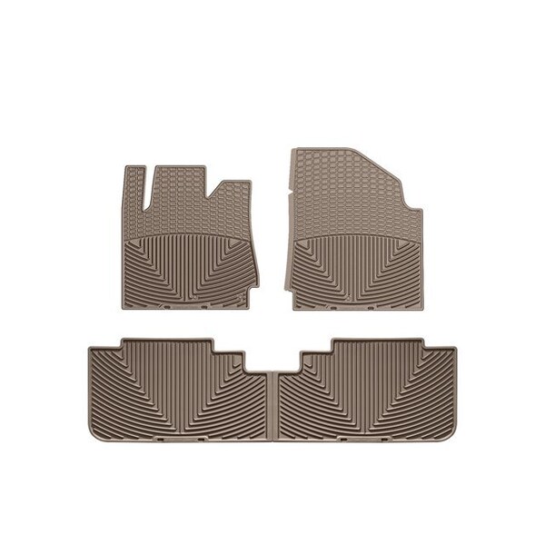 Weathertech Tan, Front and Rear All Weather Floor Mats W191TN-W192TN - main