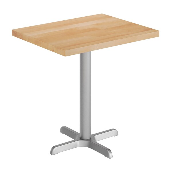 Flash Furniture Bennett 24 in x 30 in Solid Wood Indoor Tabletop in Natural with 22 in x 22 in Dining Height GSF-REC2430-NAT-T2222S-GG - main