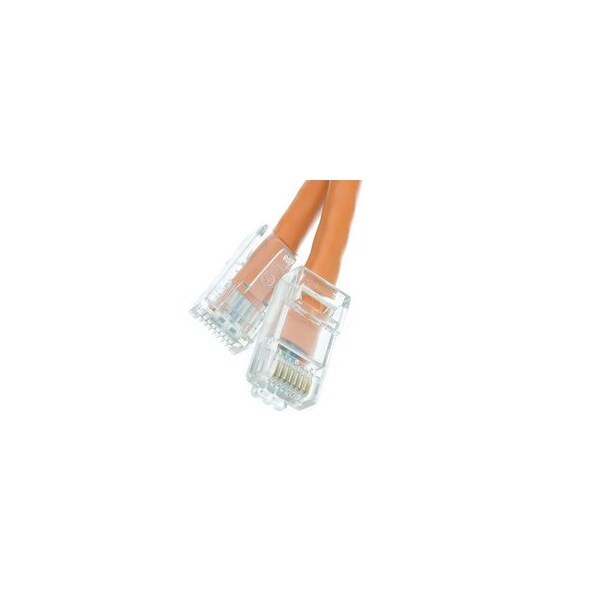 Cable Wholesale Cat5e Orange Copper Ethernet Patch Cable, Bootless, POE Compliant, 4 foot 10X6-13104 - main