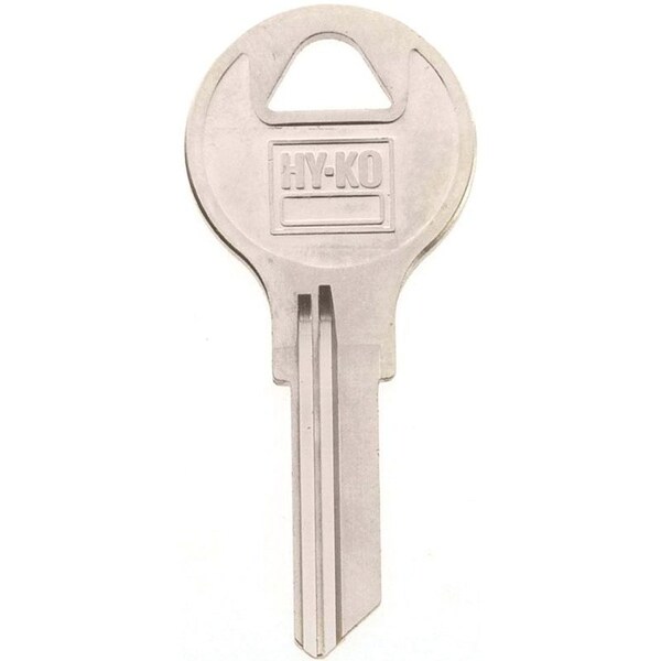 Hy-Ko Key Blank, Brass, Nickel, For: Chicago Cabinet, House Locks and Padlocks 11010AP1 - main