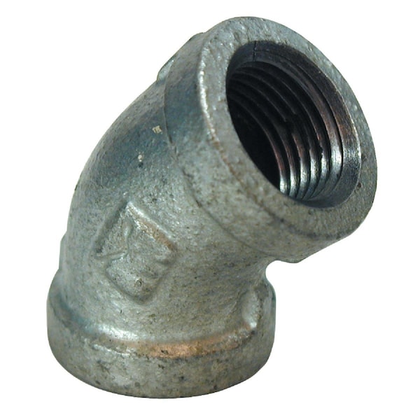 Southland 1/8'' FIP 45 Deg. Galvanized Elbow, 1/8 Bend 510-200HC - main