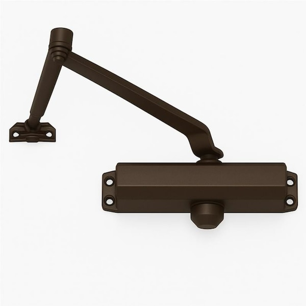 Global Door Controls Commercial Grade 3 Door Closer with Backcheck and Parallel Arm Bracket in Duronodic-Size 4 TC2204-BC-PA-DU-H - main