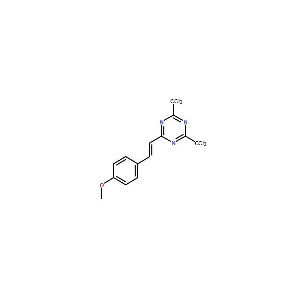 Ak Scientific 2-(4-Methoxystyryl)-4, 6-bis(trichloromethyl)-1, 3, 5-triazine (5g), CAS 42573-57-9 5882AB-5g - main