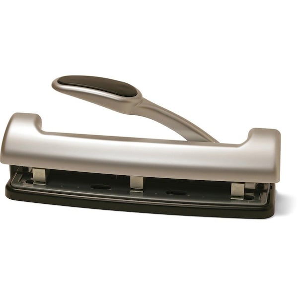 Officemate International Officemate EZ Level 2 - 3 Hole Punch, 15 Sheet Capacity, Silver 90050 - main