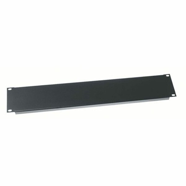 Middle Atlantic Blank Panel, 2 Space, Flanged Black, PK12 EB2 - main