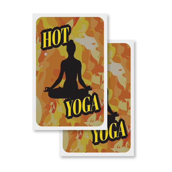 Signmission Hot Yoga, Vinyl Decals Only 24 Inch x 36 Inch, Vinyl Decal, 2PK DSB-2436-2PACK-30394 - main