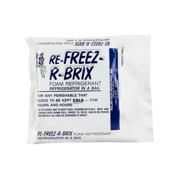 Re-Freez-R-Brix Cold Bricks, 4 1/2" x 4" x 3/4", White, PK42 RB8 - main