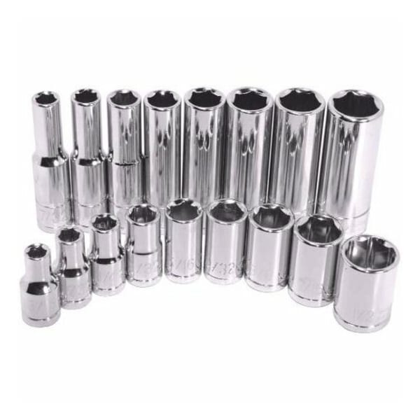 K-Tool International 1/4" Drive, 7/32" SAE Socket, 6 Points, Stnd 6Pt, 1/4"Dr, 7/32 KTI-21107 - main