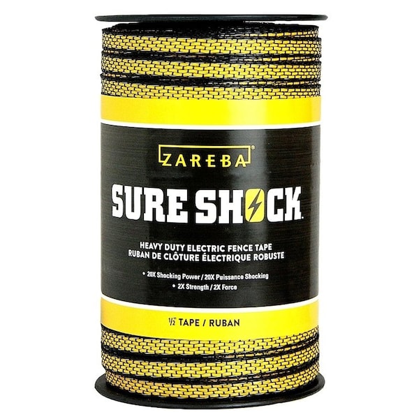 Zareba HDT656YH-Z Heavy-Duty Electric Fence Tape, Polyethylene, Yellow HDT656YH-Z - main
