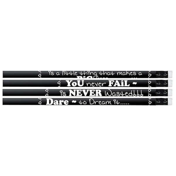 Musgrave Pencil Co Chalkboard Talk Motivational Pencil, 144PK MUS2547G - main