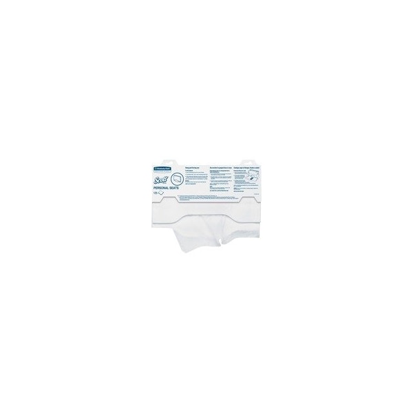 Scott Toilet Seat Covers, 15in Width x 17in Length, For Toilet, White, 125PK 7410 - main