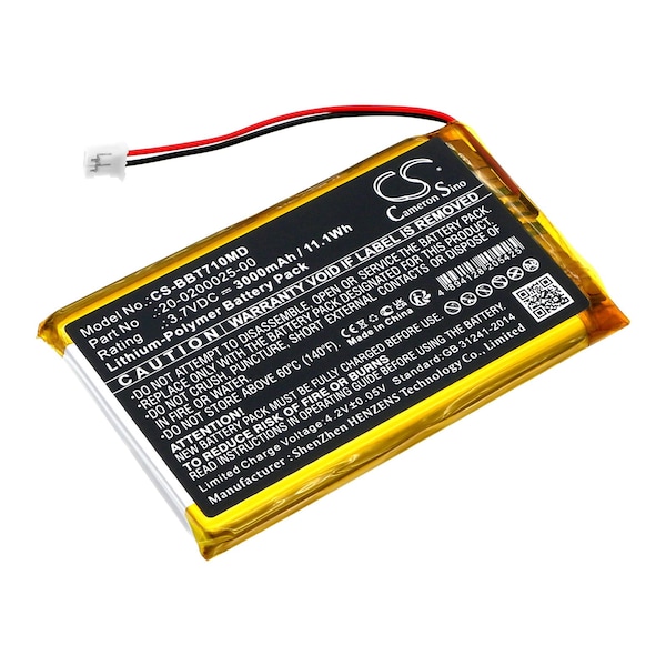 Ilc Bistos 20-0200025-00 Replacement 3.7V 3AH Battery 20-0200025-00 BATTERY - main
