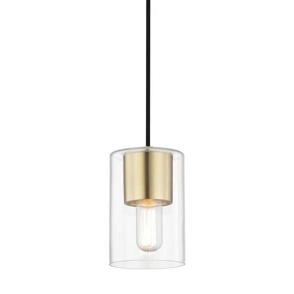 Mitzi Lula 1 Light Pendant 5.25 In. Aged Brass H135701-AGB - main