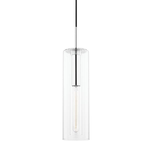 Mitzi Belinda 1 Light Pendant 11 In. Polished Nickel H415701B-PN - main
