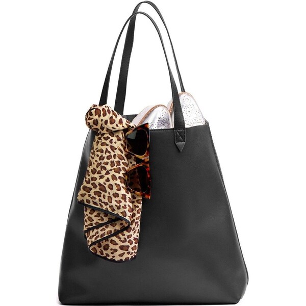 MADE EASY LEATHER TOTE BLACK