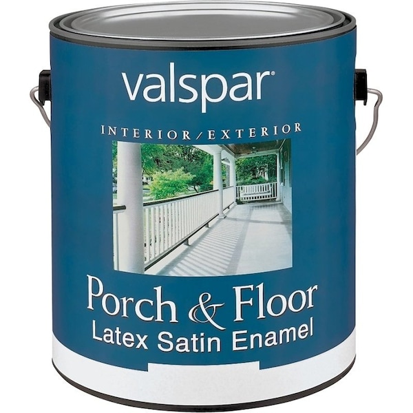 Valspar Medallion 1500 Series Porch and Floor Paint, Satin, Clear, 1 gal, 400 sq-ft/gal Coverage Area 1505 - main