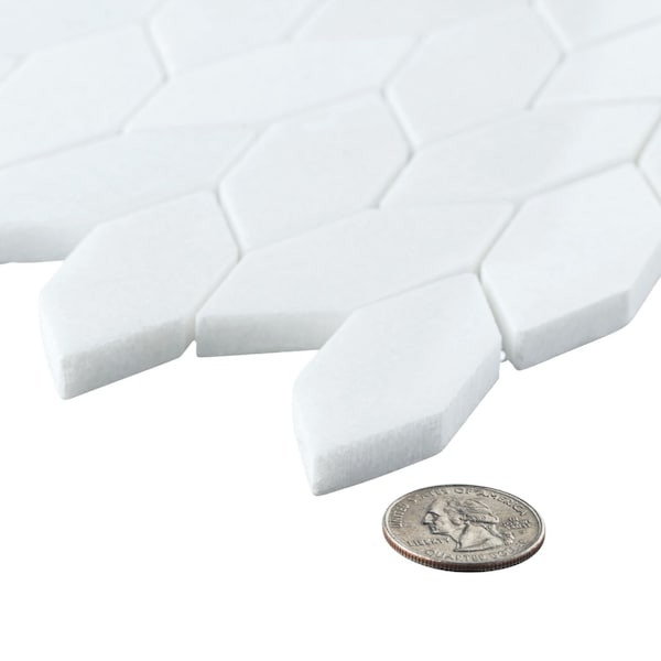 Andova Tiles Channing 1" x 2.5" Marble Honeycomb Mosaic Wall & Floor Tile ANDCHA137 - main