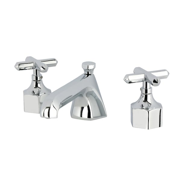 Kingston Brass Widespread Bathroom Faucet with Brass Pop-Up, Polished Chrome KZ4461CHX - main