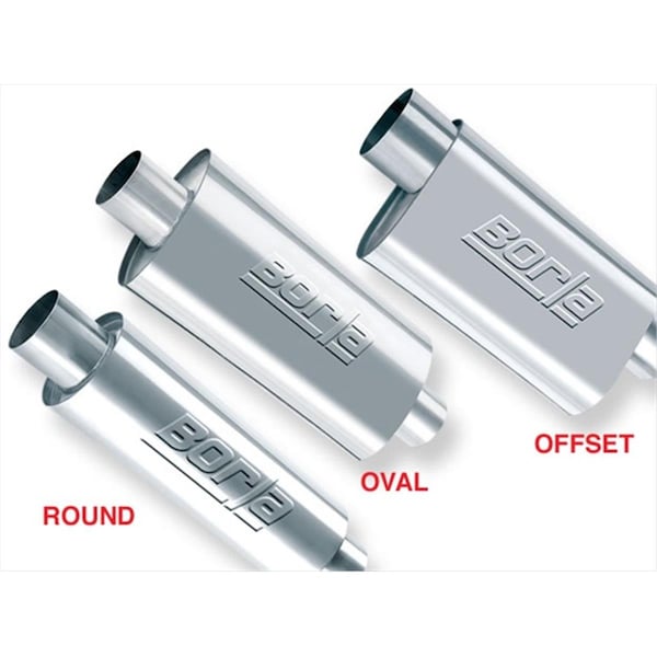Borla 40943 Xr1 Sportsman 3 In. CenterCenter 12 x 4.5 x 7.88 In. Racing Muffler B25-40943 - main