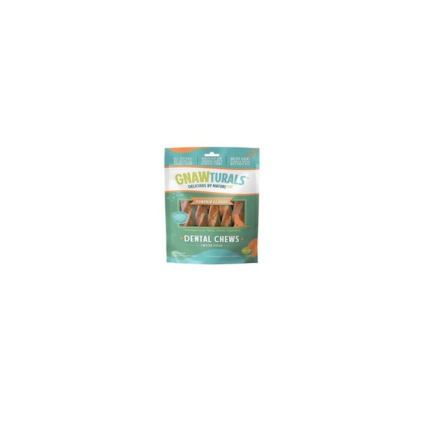 American Distribution & Mfg Co Dental Chews Dog Treat, Pumpkin Flavor, 5.5 In. Stick 41202 - main