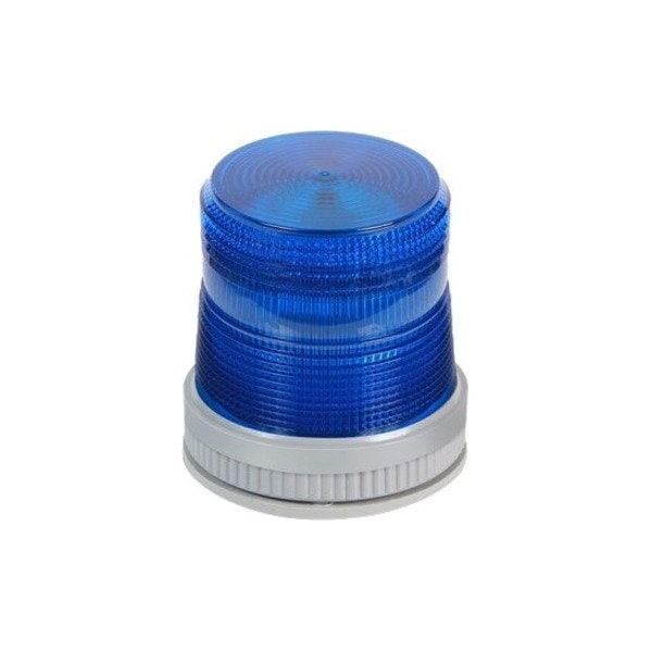 Edwards Signaling Warning Light, Blue, LED, 24V DC, 65 FPM, 3 3/4 in Dia., Surface 105XBRMB24D - main