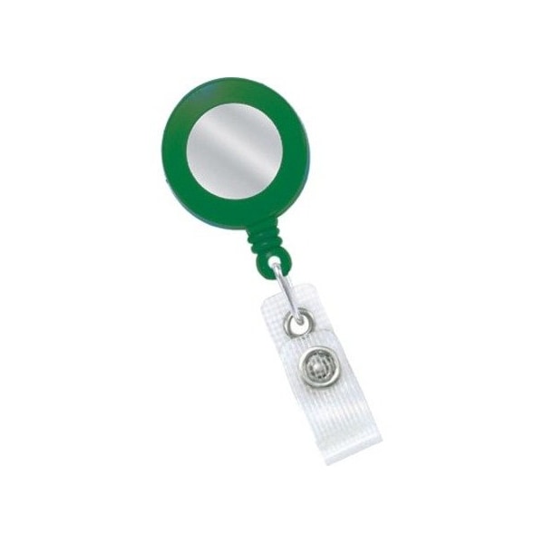Brady Round Badge Reel - Plastic - 100 / Pack - Green 2120-3104 - main