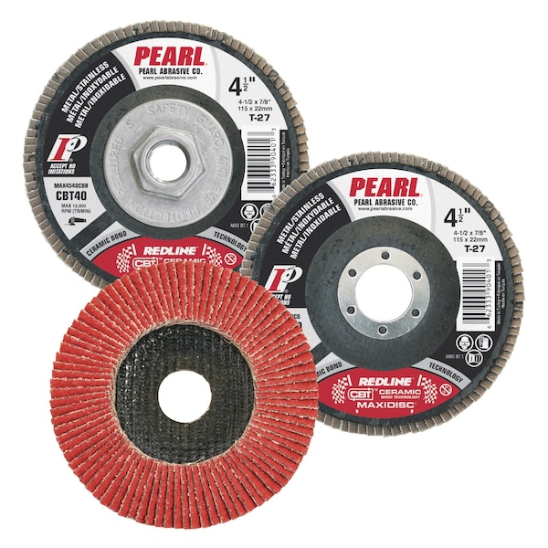 Pearl Redline CBT Maxidisc 4-1/2 x 5/8-11 CBT80 T-27 MAX4580CBH - main