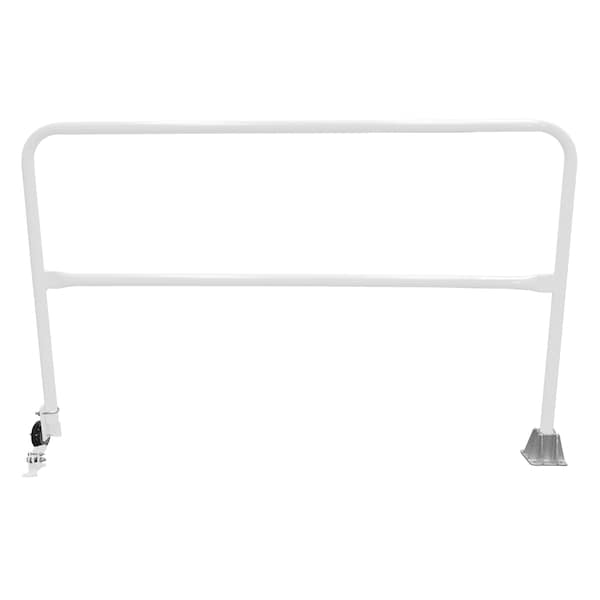 Vestil Steel Dock Safety Swing Gate 6 Ft. Length White SSG-6-WT - main