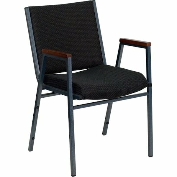 Flash Furniture Fabric Stack Armchair, Black XU-60154-BK-GG - main
