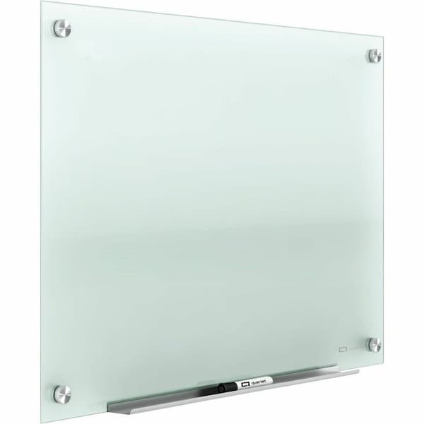 Quartet Dry Erase Board, Glass, 48 in, 96 in, No Frame Frame, Frosted White, Gloss G9648F-A - main