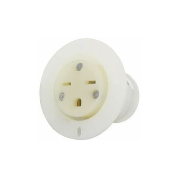 Leviton Industrial Grade Flanged Outlet 15 Amp, 250 Volt 15679-C - main