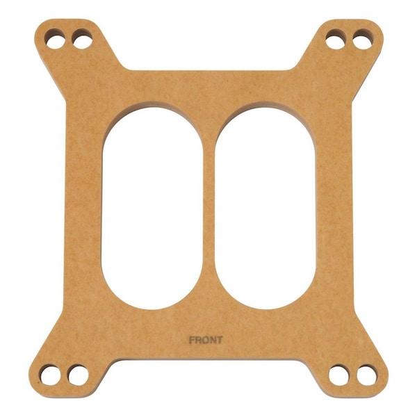 Edelbrock 8722 0.5 in. Wood Fiber Laminate Carburetor Spacer EDE8722 - main