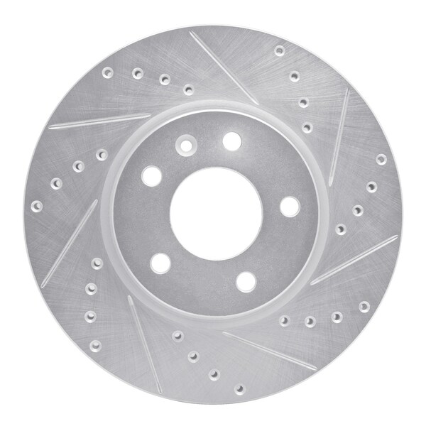 Dynamic Friction Co DFC Brake Rotor - Drilled and Slotted - Silver 631-45045R - main