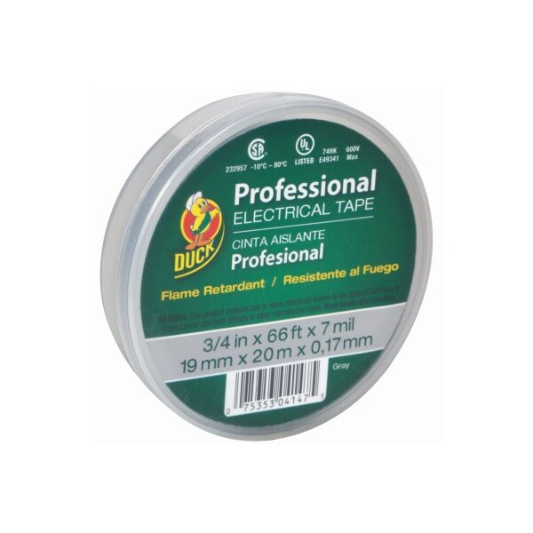 Duck Brand Eletrcl Tp 3/4"X66' Gray 299018 - main