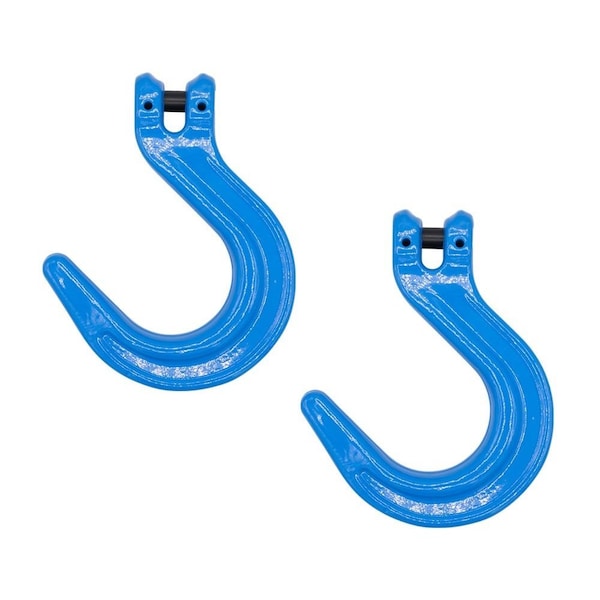 Mytee Products 1/2in G100 Clevis Foundry Hook WLL 8800 LBS for Towing Lifting & Rigging, 2PK FH12-G100x2 - main