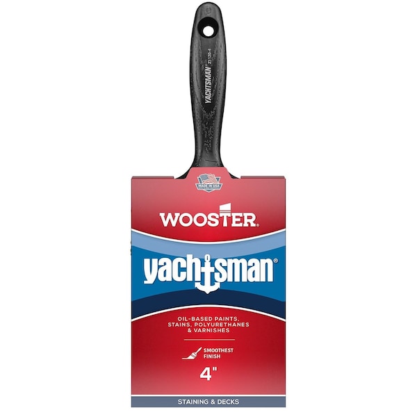 Wooster Z1120 4 in. Yachtsman White China Bristle Flat Paint Brush 71497129482 - main