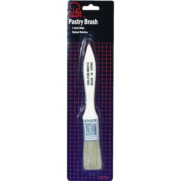 Chef Craft Pastry Brush, Wood, Natural Bristle 20393 - main