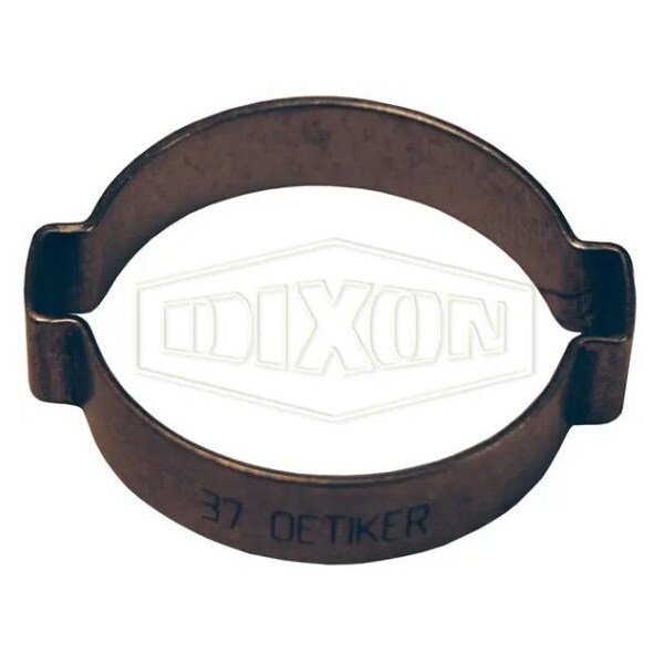 Dixon Double Ear Pinch-On Clamp, 1-7/16 in Nominal, 1.26 Closed dia x 1.457 in Open dia, 304 SS, Domestic 3437R - main