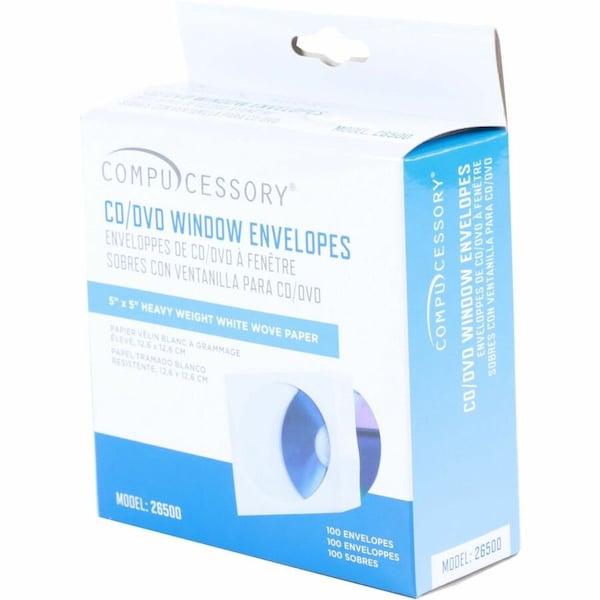 Compucessory Disc Envelope, White, Paper, PK100 CCS26500 - main