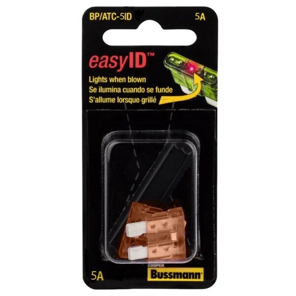 Eaton Bussmann Automotive Fuse, ATC-ID Series, 5A, 32V DC, Indicating BP/ATC-5ID - main