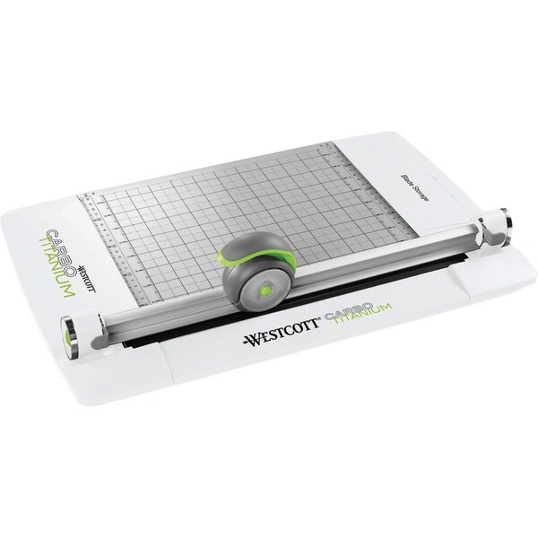 Westcott CarboTitanium Rotary Trimmer, White ACM16718 - main