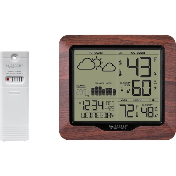 La Crosse Technology Weather Station w Forecast/Atomic Time 308-1417BL - main