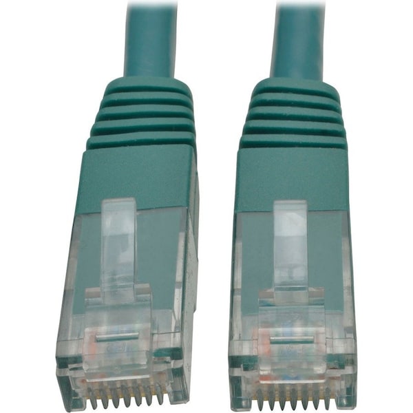 Eaton Tripp Lite Series Cat6 Gigabit Molded UTP Ethernet Cable RJ45 M/M, PoE, Green, 15 ft. 4.57 m N200-015-GN - main