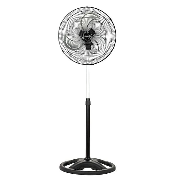 Powerzone CZHVP18EXP High-Velocity Pedestal Fan, 3-Blade, 3-Speed, 120 V, Black CZHVP18EXP - main
