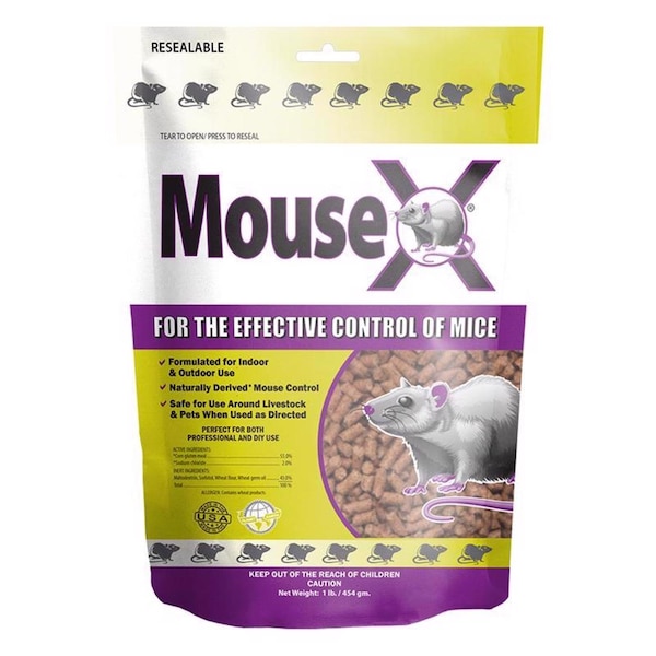 Mousex Non-Toxic Bait Pellets For Mice 1 lb 620201 - main