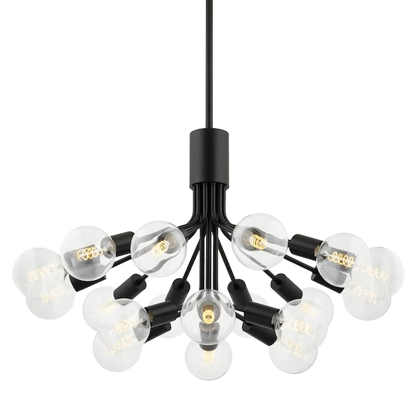 Mitzi Drea 18 Light Chandelier 4.5 In. Soft Black H680818-SBK - main