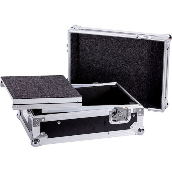Deejay Led Fly Drive Case For Rane RN62 Pro DJ Mixer or Similarly Sized Equipment w/Laptop Shelf w/Wheels TBHRN62LT - main
