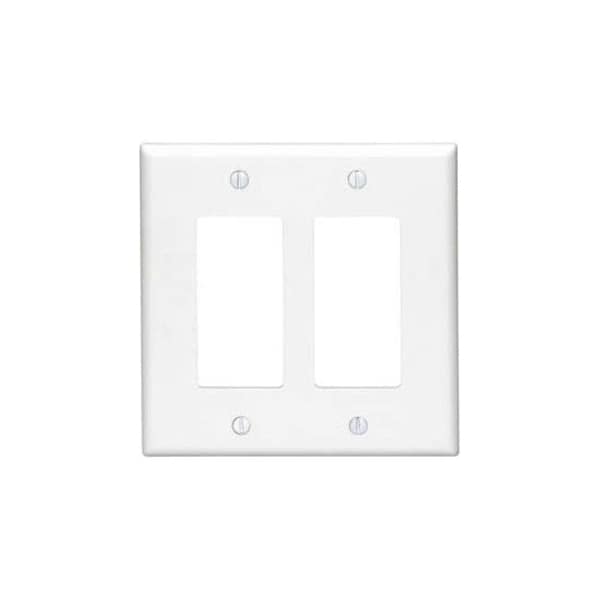 Leviton Wall Plate, Duplex Outlet, Ivory, Nylon PJ262-I - main