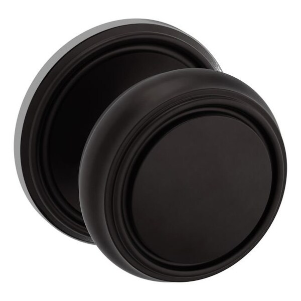 Baldwin Baldwin Preconfigured 5068 2-3/8in Nashville Knob with 5070 Rose Half Dummy Lock Oil Rubbed 5068102IDM - main